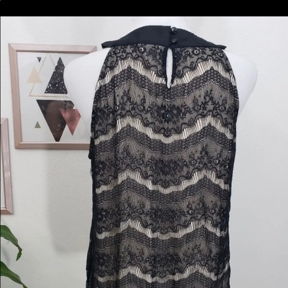 Gorgeous Lace overlay Halter Top - Picture 2 of 5